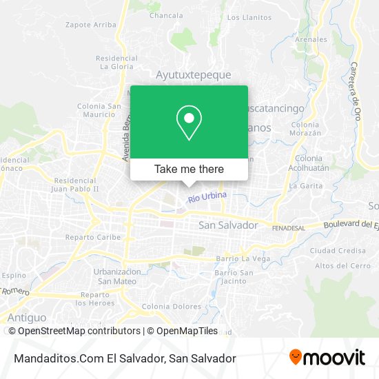 Mandaditos.Com El Salvador map