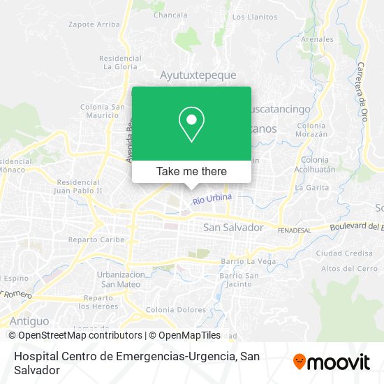 Hospital Centro de Emergencias-Urgencia map