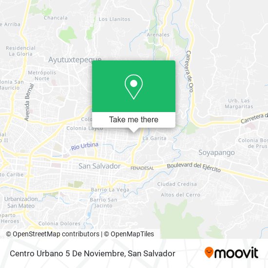 Centro Urbano 5 De Noviembre map