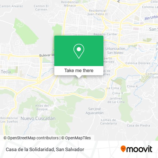 Mapa de Casa de la Solidaridad