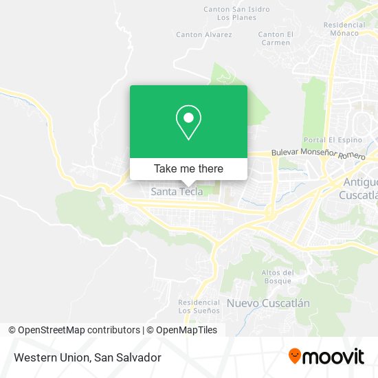 Western Union map