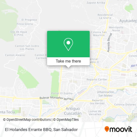 Mapa de El Holandes Errante BBQ