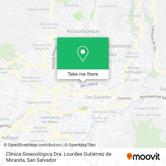 Clínica Ginecológica Dra. Lourdes Gutiérrez de Miranda map