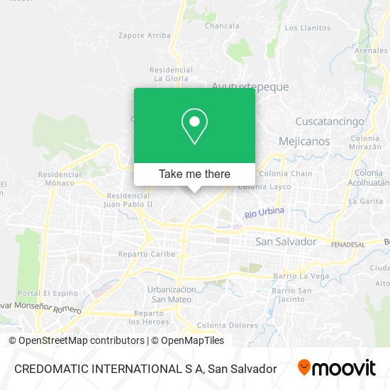 CREDOMATIC INTERNATIONAL S A map