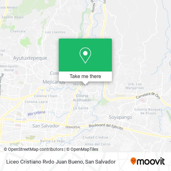 Liceo Cristiano Rvdo Juan Bueno map