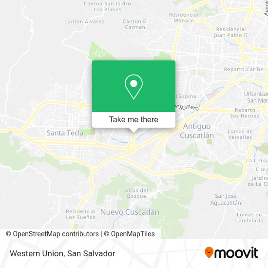 Western Union map
