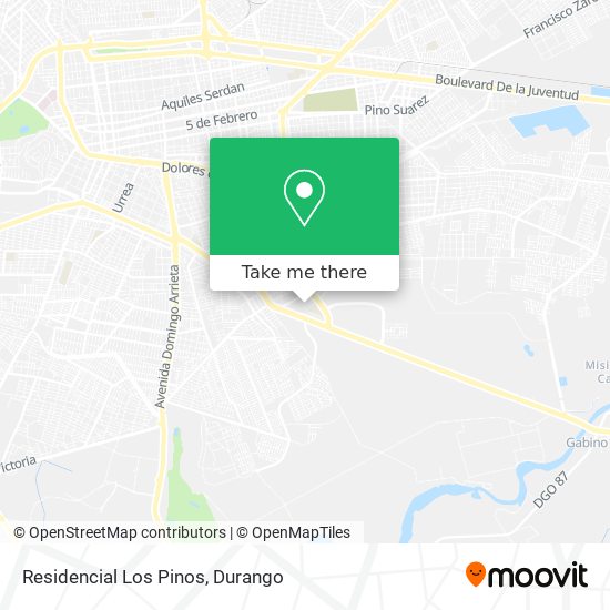 Mapa de Residencial Los Pinos