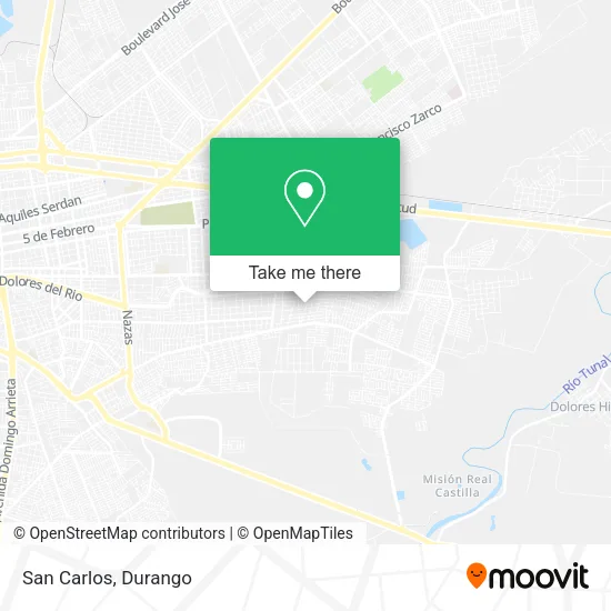 Mapa de San Carlos