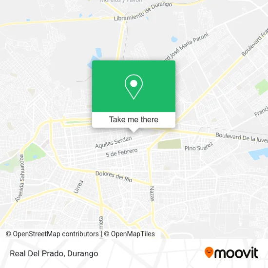 Mapa de Real Del Prado