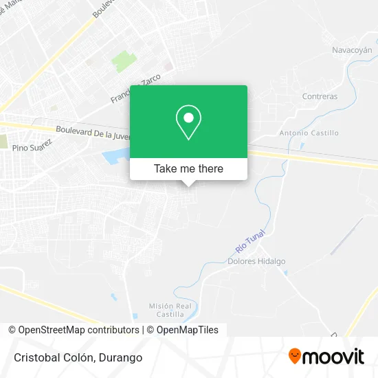Mapa de Cristobal Colón
