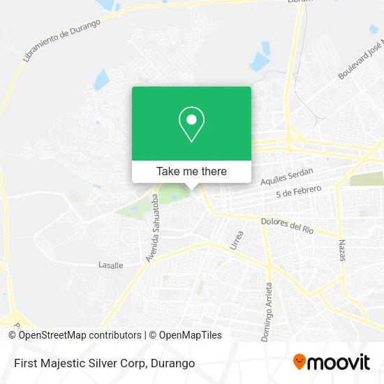 Mapa de First Majestic Silver Corp