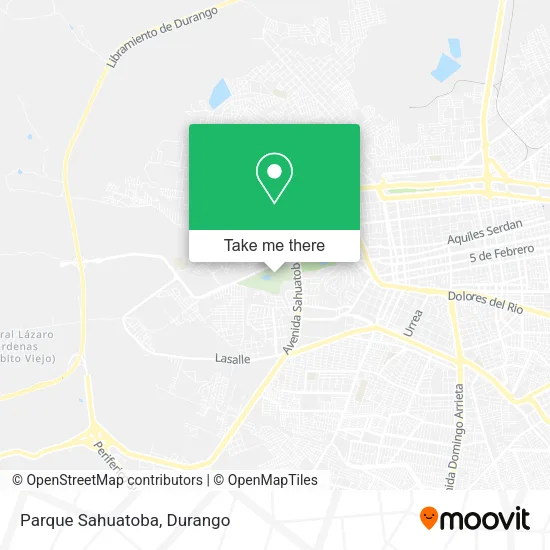 Parque Sahuatoba map