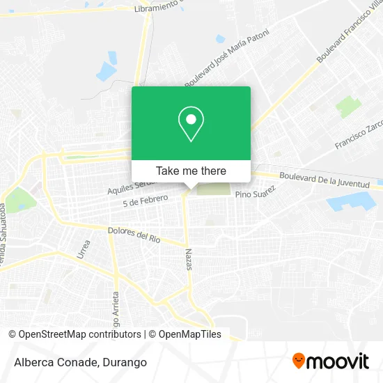 Mapa de Alberca Conade