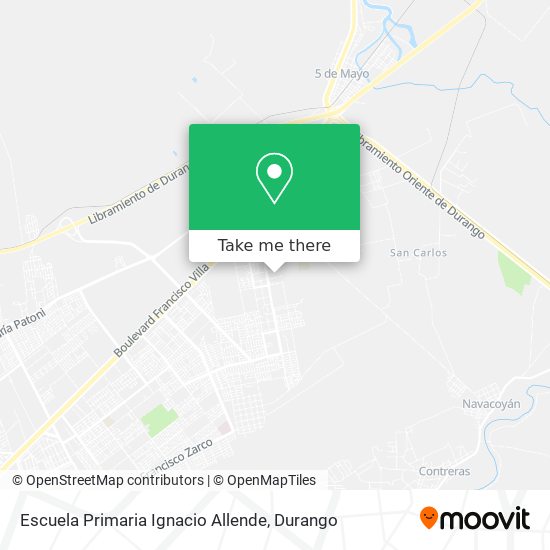 Mapa de Escuela Primaria Ignacio Allende