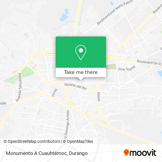 Monumento A Cuauhtémoc map