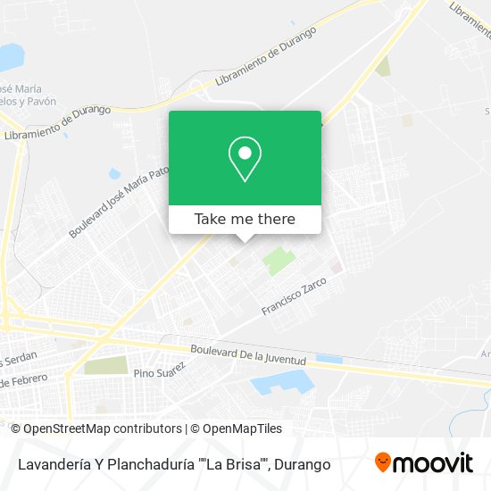 Mapa de Lavandería Y Planchaduría ""La Brisa""
