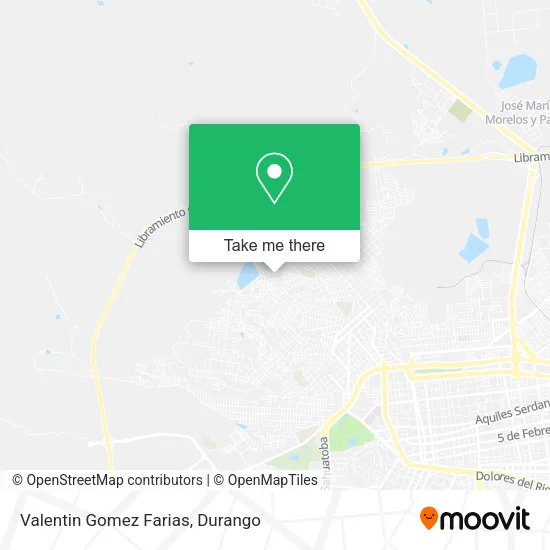 Mapa de Valentin Gomez Farias