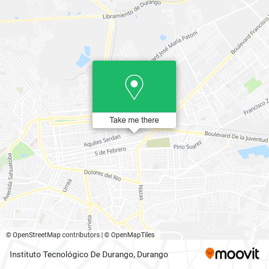Instituto Tecnológico De Durango map