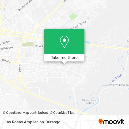 Mapa de Las Rosas Ampliación