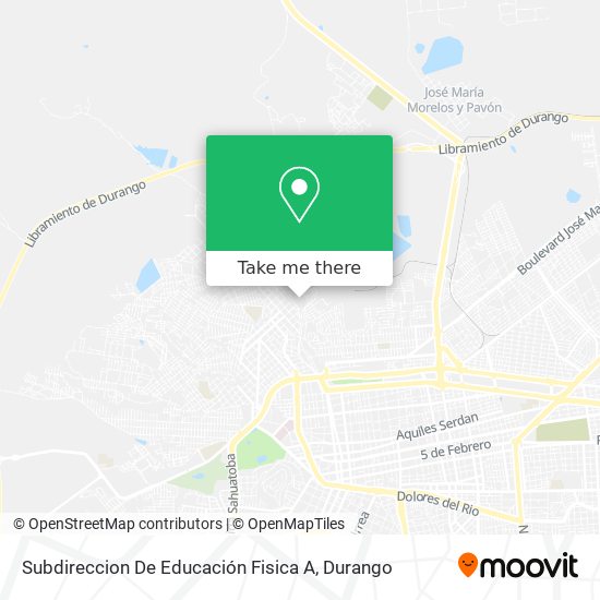 Mapa de Subdireccion De Educación Fisica A