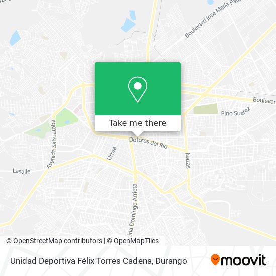 Unidad Deportiva Félix Torres Cadena map