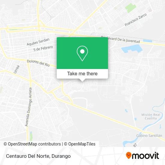 Mapa de Centauro Del Norte