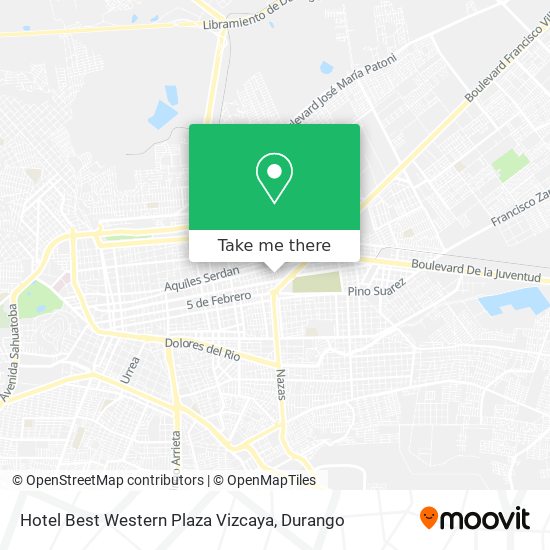 Hotel Best Western Plaza Vizcaya map