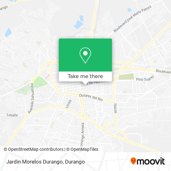 Jardín Morelos Durango map