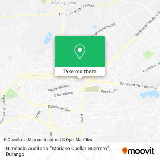 Gimnasio Auditorio ""Mariano Cuéllar Guerrero"" map