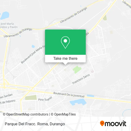 Mapa de Parque Del Fracc. Roma