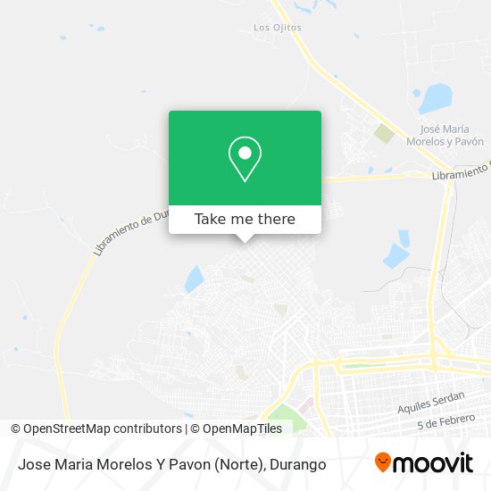 Jose Maria Morelos Y Pavon (Norte) map