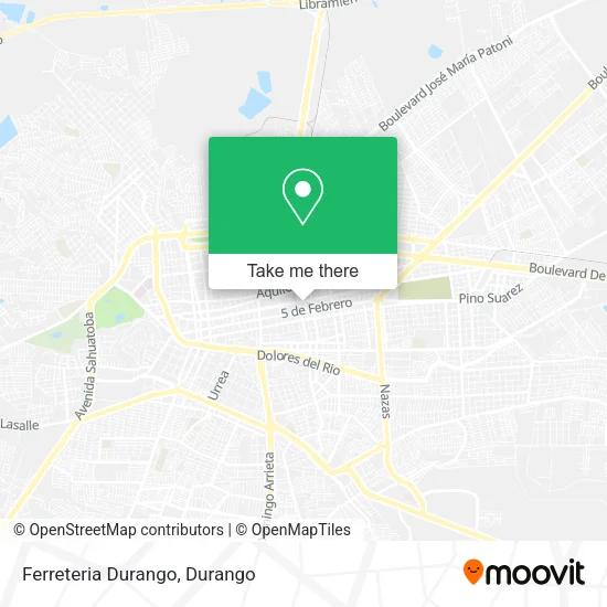 Mapa de Ferreteria Durango