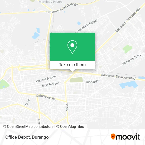 Mapa de Office Depot