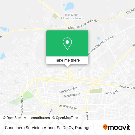 Mapa de Gasolinera Servicios Araser Sa De Cv