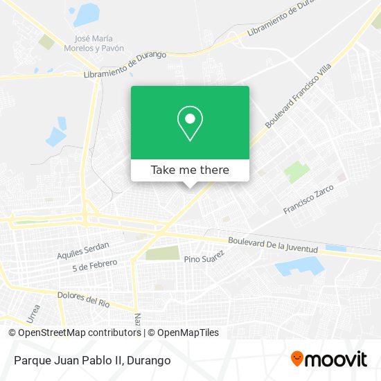 Mapa de Parque Juan Pablo II