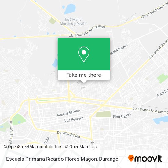 Mapa de Escuela Primaria Ricardo Flores Magon