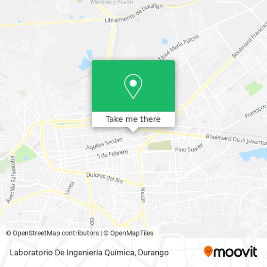 Laboratorio De Ingeniería Química map