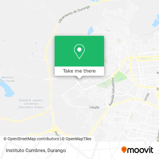 Instituto Cumbres map