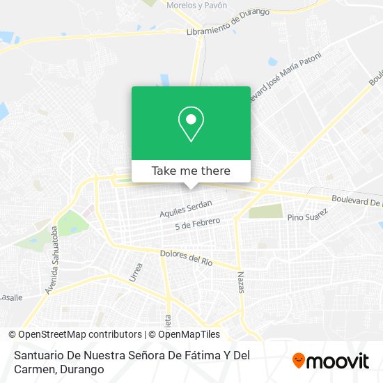 Mapa de Santuario De Nuestra Señora De Fátima Y Del Carmen