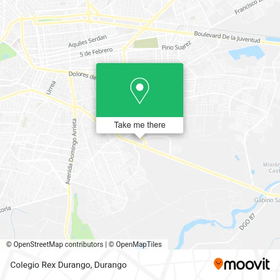 Mapa de Colegio Rex Durango