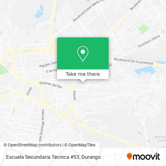 Mapa de Escuela Secundaria Técnica #53