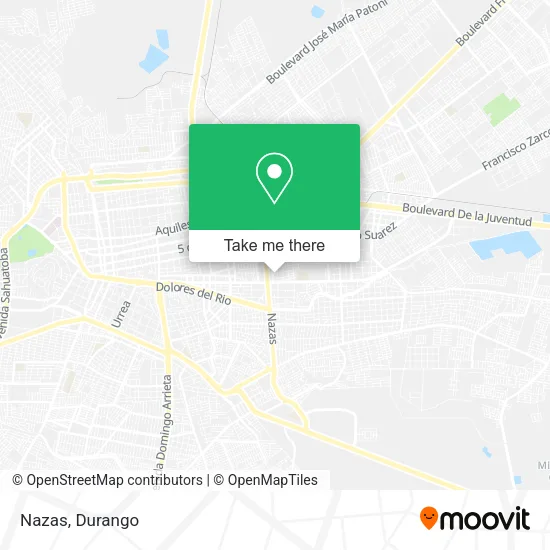 Mapa de Nazas