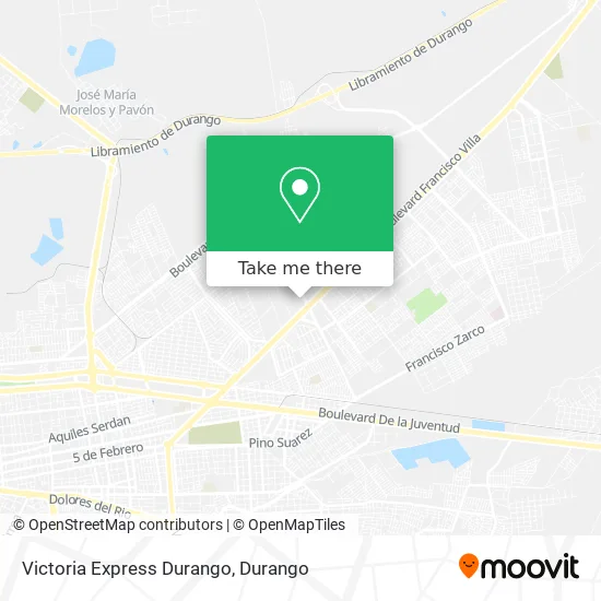 Victoria Express Durango map