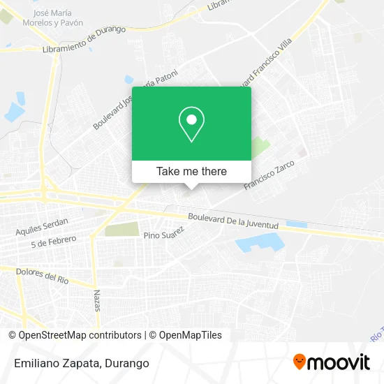 Mapa de Emiliano Zapata