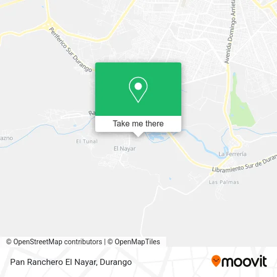 Mapa de Pan Ranchero El Nayar