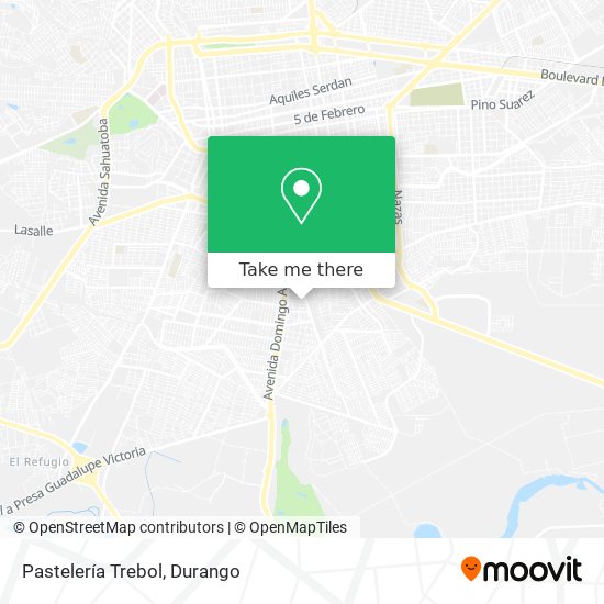 Pastelería Trebol map