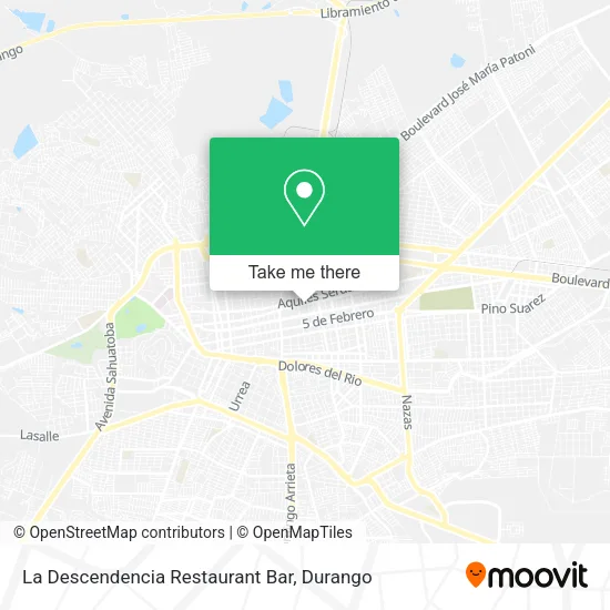 Mapa de La Descendencia Restaurant Bar