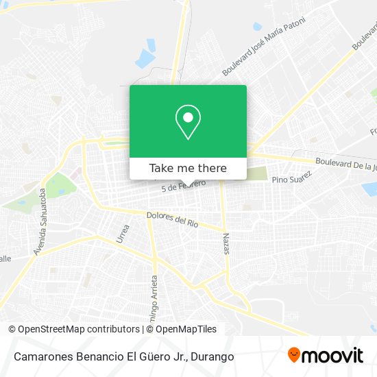 Mapa de Camarones Benancio El Güero Jr.