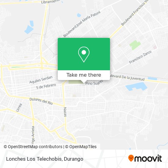 Mapa de Lonches Los Telechobis