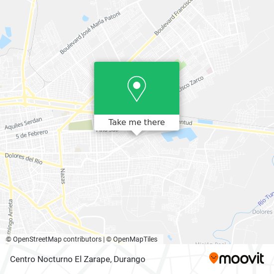Centro Nocturno El Zarape map